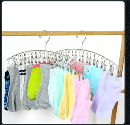 Stainless Steel Cloth Hanger  , Cloth Dryer, Baby Hanger, Clothes Drying Stand, Hanger With Clips, Cloth Peg