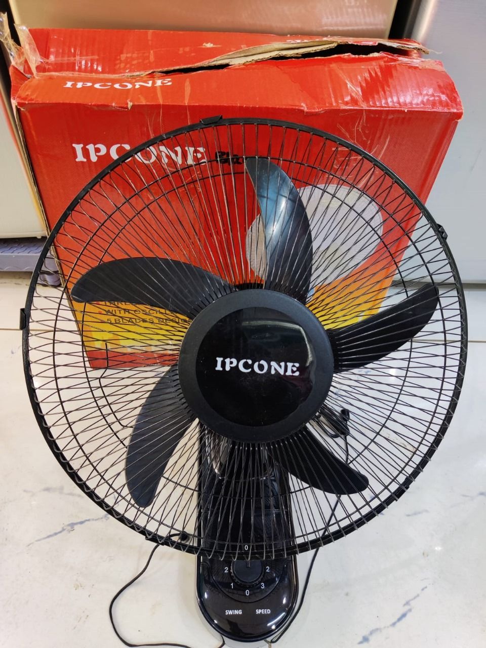 IPCONE 16/18 inch wall mount fan 5 blades 3 speed powerful motor fan electric cooling fan cooler wall mounted fan