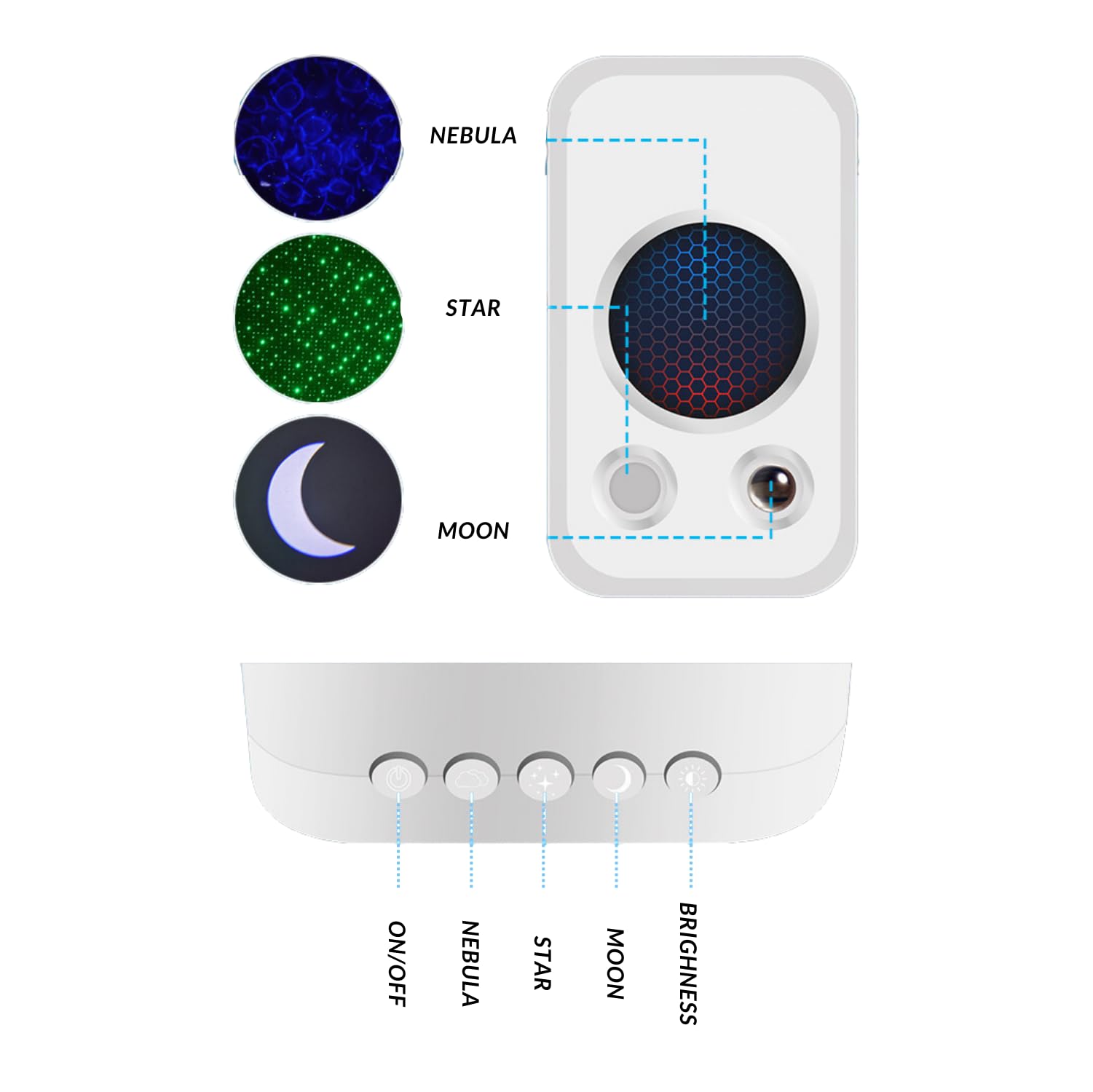 Novelty Lighting Astronaut Galaxy Star Light Night Projector Starry sky light Nebula Ceiling LED Lamp with Remote,Christmas & Birthdays Gift, Decorative light for bedroom, kids room, party, car