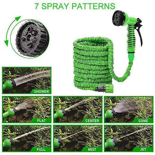 Magic Hose Pipe 60m/200ft Garden Water.Perfect for gardens, patios and cars. Innovative design expands to 3 times its original size when water is turned on, fully retracting when water is turned off.