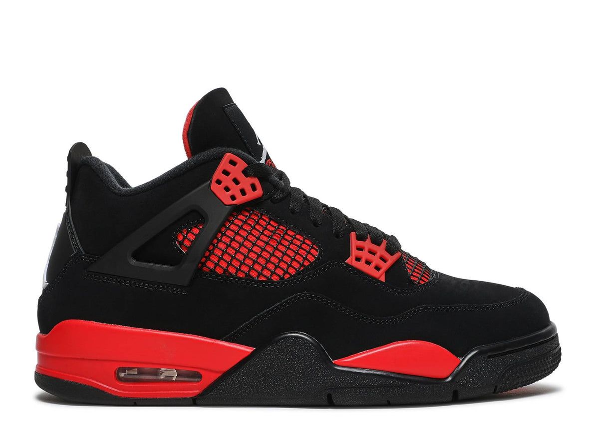 HIGH QUALITY ⚡JORDAN 4 high quality j4 thunder red sneakers original fashion leather men shoes ❤️‍🔥🔥 new arrival colours available in black, white,blue, green, yellow ,red and as pictures ❤️‍🔥