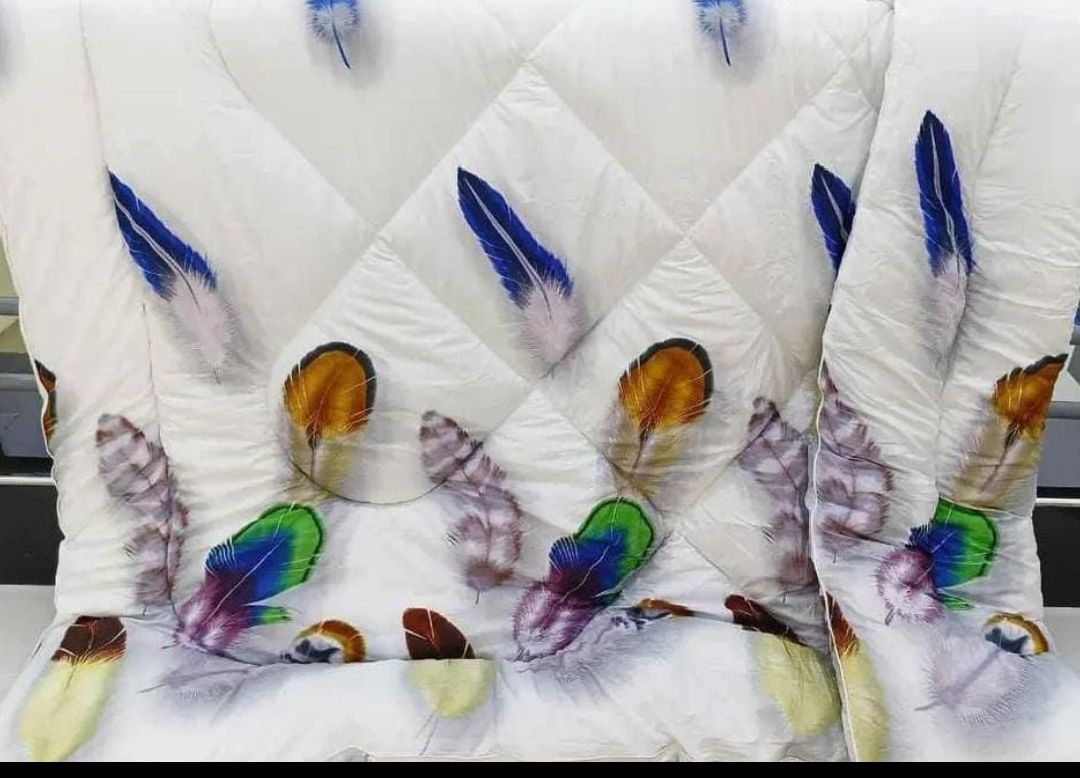 Binded Duvet 1 pc Duvet 1 pc Bed Sheet 2 pcs Pillow Cases size 6*7 TC