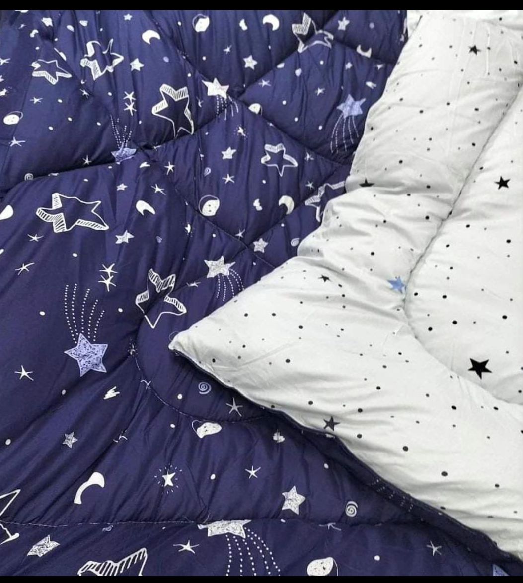 Binded Duvet 1 pc Duvet 1 pc Bed Sheet 2 pcs Pillow Cases size 6*7 TC