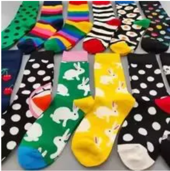 Fashion Socks Men Happy Socks Trendy, Casual and official mens socks,socks 3 pairs,socks cotton, breathable and comfortable socks. Assorted and Colourful