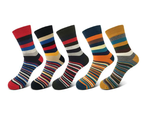 Fashion Socks Men Happy Socks Trendy, Casual and official mens socks,socks 3 pairs,socks cotton, breathable and comfortable socks. Assorted and Colourful