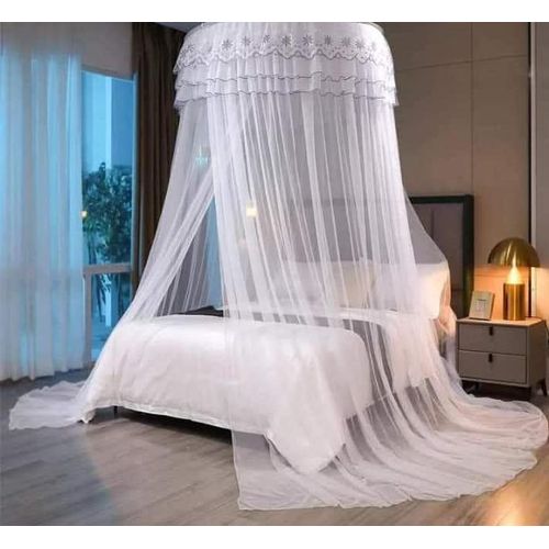 🎇RESTOCKED🎊4 BY 6, 5 BY 6 Round Double Decker Mosquito Net🎇Brings a nice look 
Easy to assemble
It decorates your rest room 
 Light and airy
It's easy to wash
Light to carry
 Comfortable