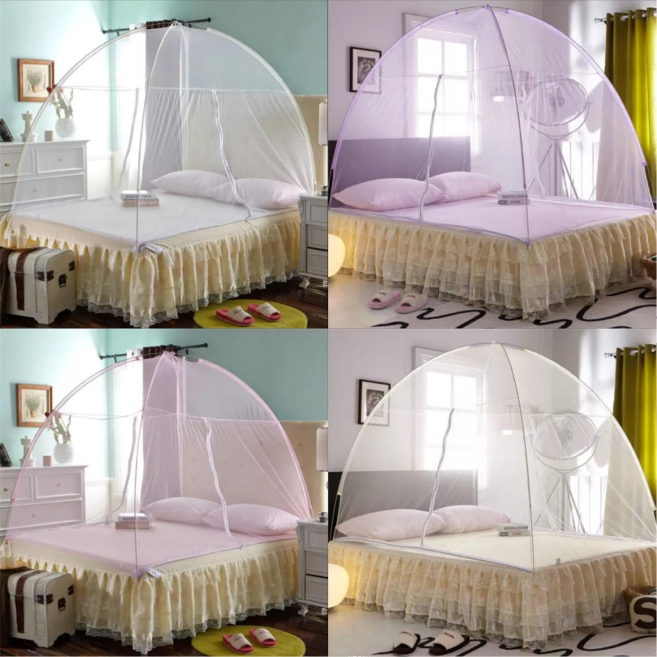 Premium Insect & Dust Protection🦋Foldable Mosquito Tent Net – Insect & Fly Protection, Suitable for Double Beds🤩
Lightweight & Breathable – Made of 100% polyester, it’s lightweight and allows excell