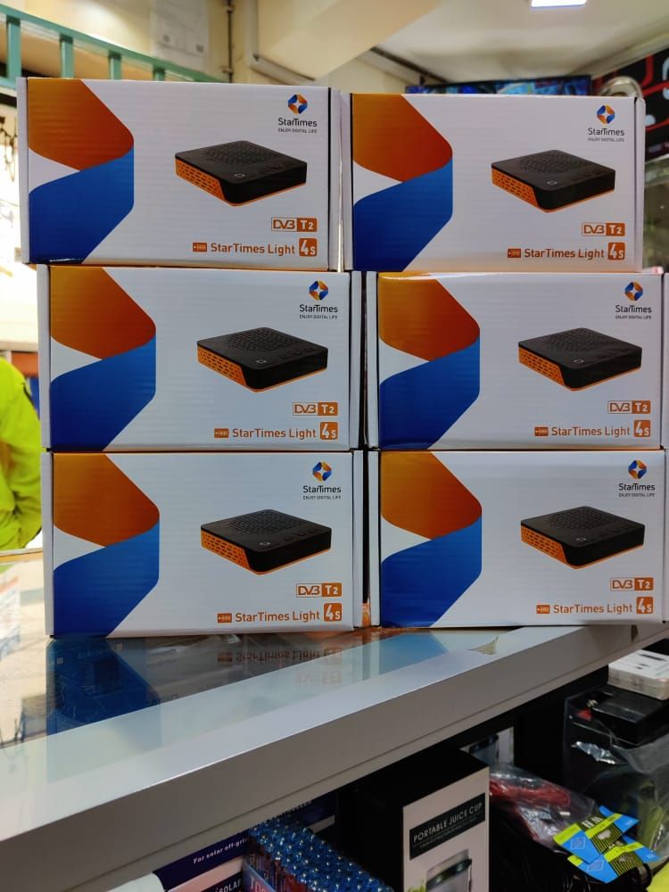 READLY AVAILLABLE🎇STARTIMES Decoder Digital Set Top Box Decoder Light 2 DVB-T2 Aerial Only🔥Remote with long lasting battery, in-to-in, original lasting cable, Decoder+ Super 1month Subscription