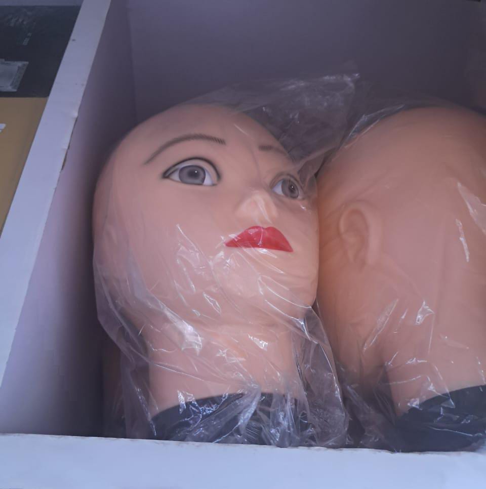 RESTOCKED🎇Dummy Mannequin Head Wig,hats,glasses Display Doll-2pcs🎉good to set with a wig to show it more naturul,this mannequin head is the perfect addition to your home or business when making or d