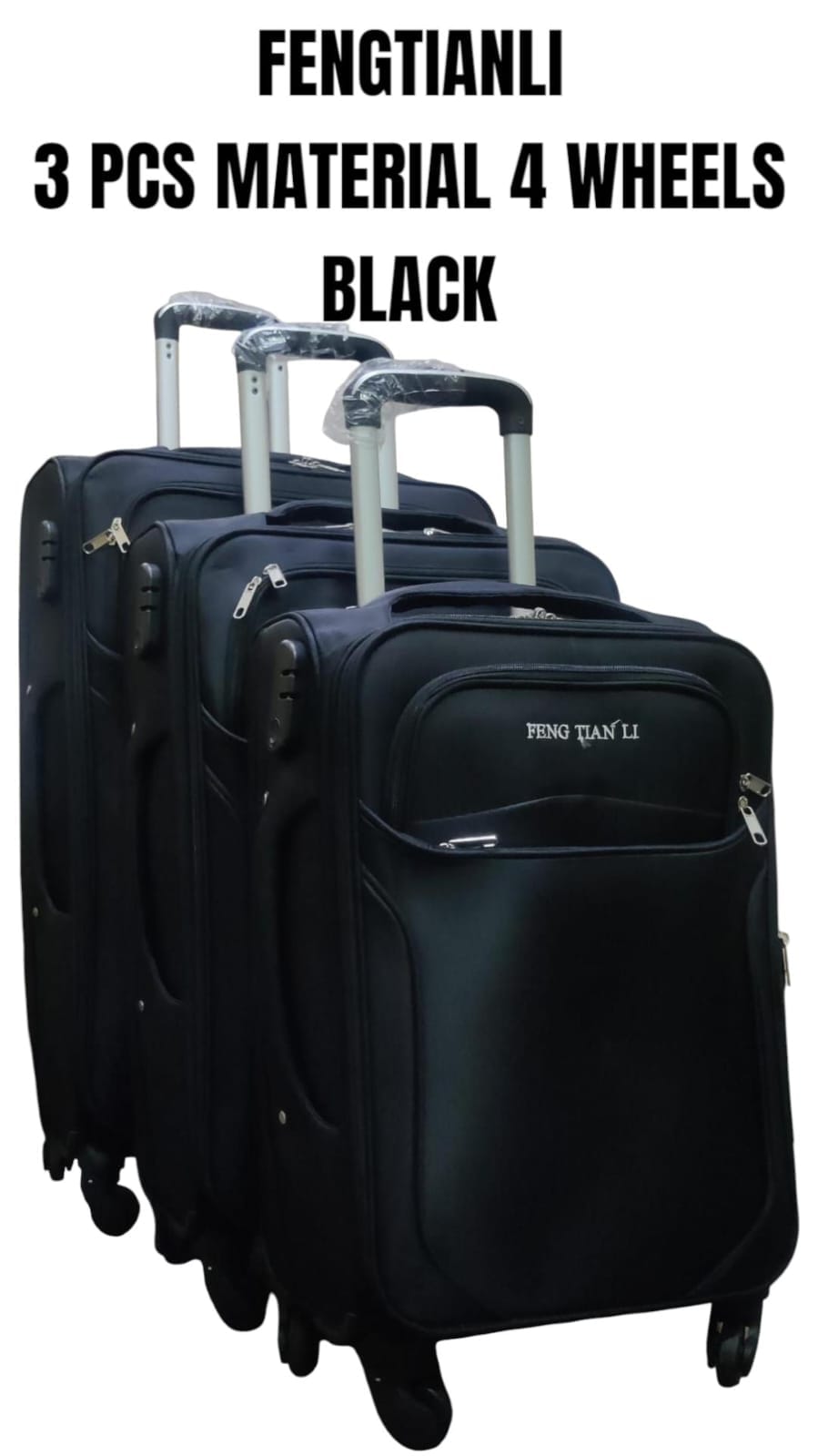 CRAZY OFFER🎇3in1 Pioneer Suitcase Travelling Bag Stylish travel suitcase made from durable fabric. It comes with a set of 180-degree wheels for convenient movement☀️travel suitcase made from durable