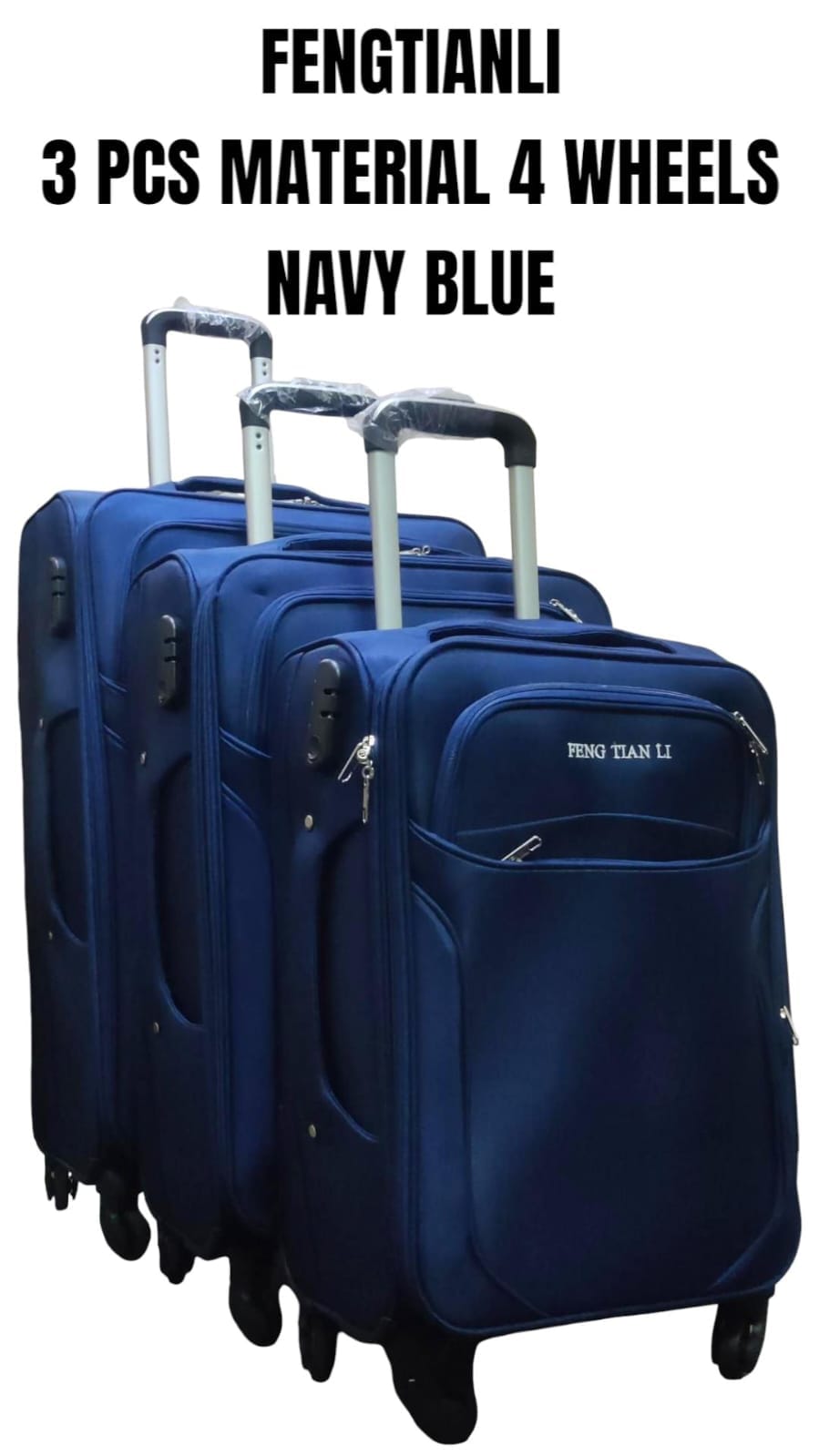 CRAZY OFFER🎇3in1 Pioneer Suitcase Travelling Bag Stylish travel suitcase made from durable fabric. It comes with a set of 180-degree wheels for convenient movement☀️travel suitcase made from durable