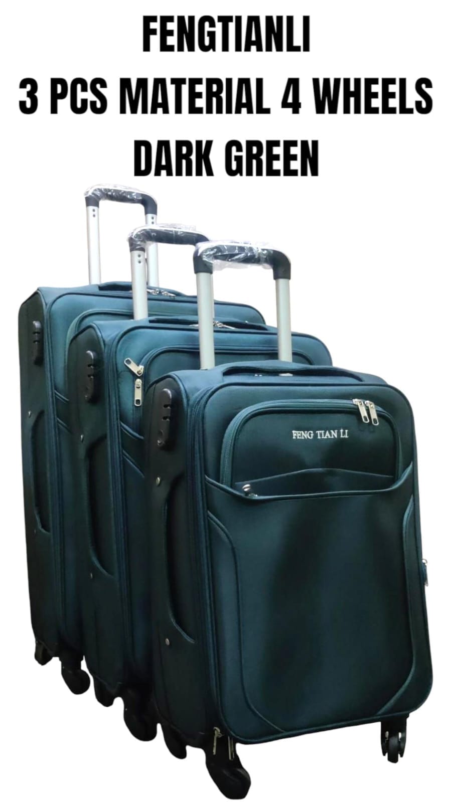 CRAZY OFFER🎇3in1 Pioneer Suitcase Travelling Bag Stylish travel suitcase made from durable fabric. It comes with a set of 180-degree wheels for convenient movement☀️travel suitcase made from durable