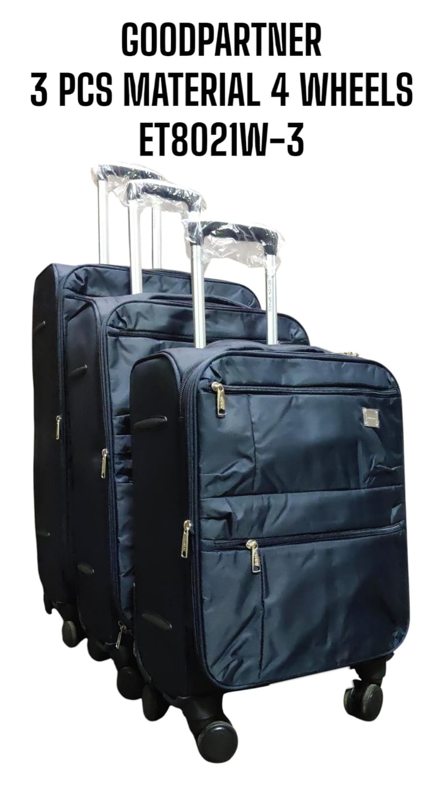 CRAZY OFFER🎇3in1 Pioneer Suitcase Travelling Bag Stylish travel suitcase made from durable fabric. It comes with a set of 180-degree wheels for convenient movement☀️travel suitcase made from durable