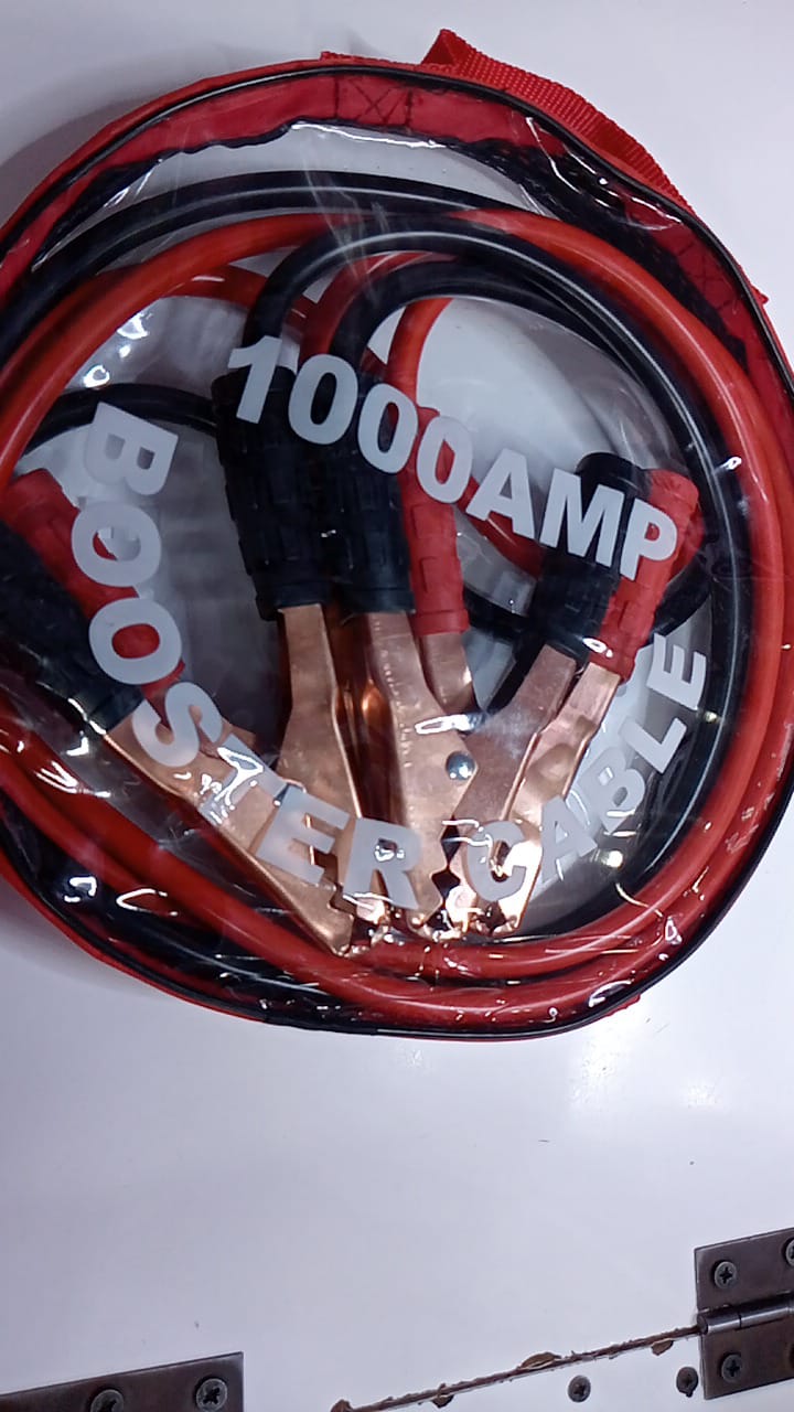 ON STOCK☀️Car Battery Jump Start Cables🕸️Car battery jump starter cables.
Very efficient.
Easy to use.
A must have if you have a car.
They are heavy duty and durable.
Get yours at a discount.