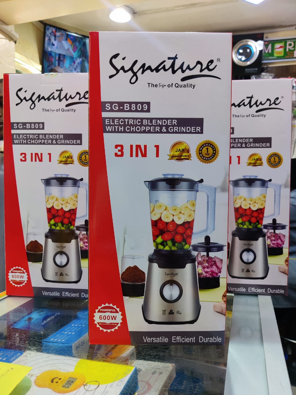 Sign of Quality. Powerful. Rel🥏🥏Signature 3-in-1 Electric Blender – 600W Powerful Motor, Unbreakable Jar, Grinder & Chopper 🔥delivers powerful blending, precise grinding, and effortless chopping, m