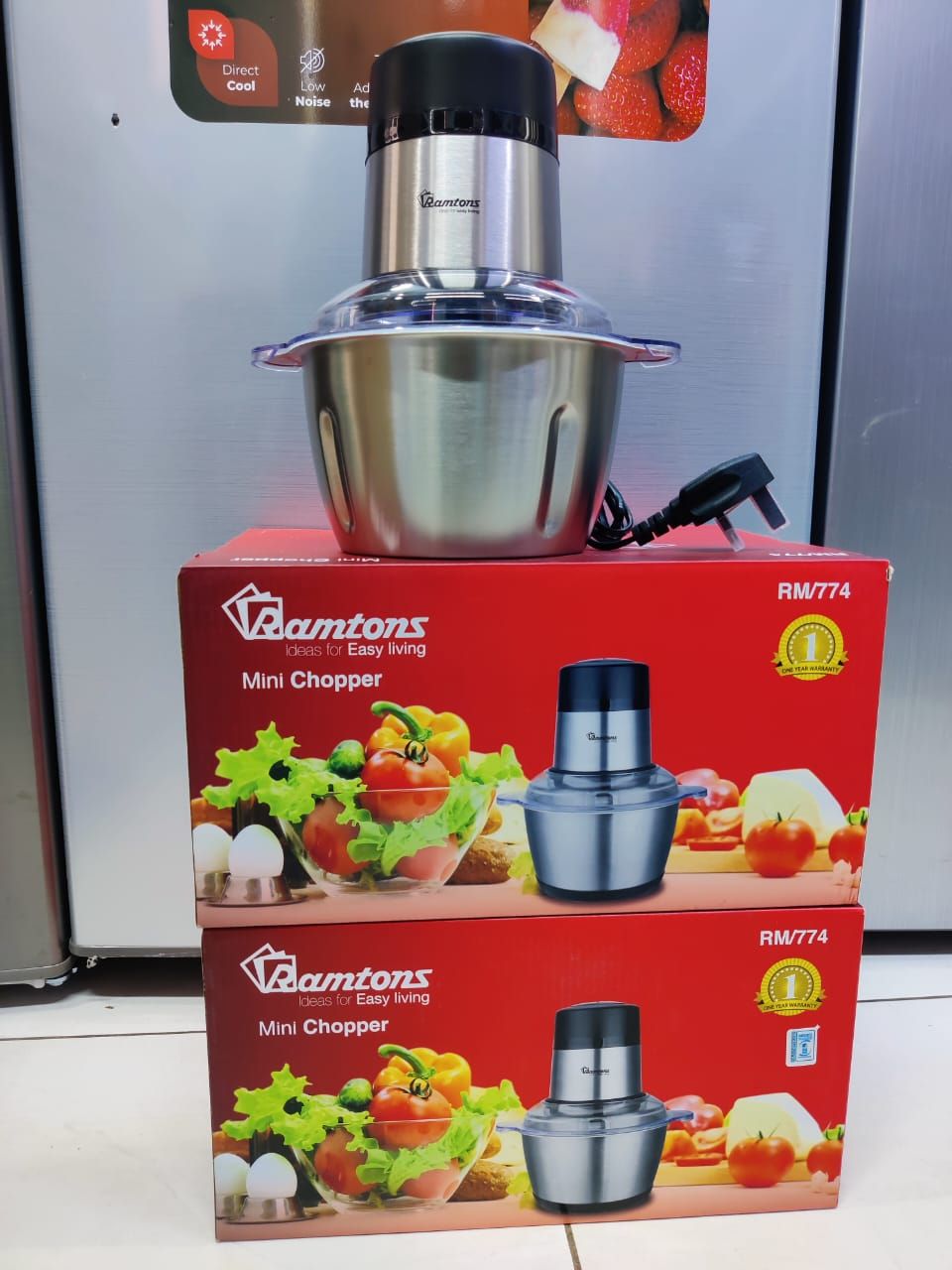HOT SELLING🥏RAMTONS 2L Electric Chopper – Stainless Steel Food Processor☀️handles everything from vegetables and meat to onions, fruits, and nuts. The SUS304 stainless steel body ensures durability,