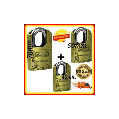 ON STOCK🎇40MM Mindy Top security Heavy Duty Antitheft Padlock🥏Unique Lock coreThe key steps for 0.05mm;Leaf blade error 0.01mm;Locking plate and a locking groove clearance is 0.1mm;Spring leaves and