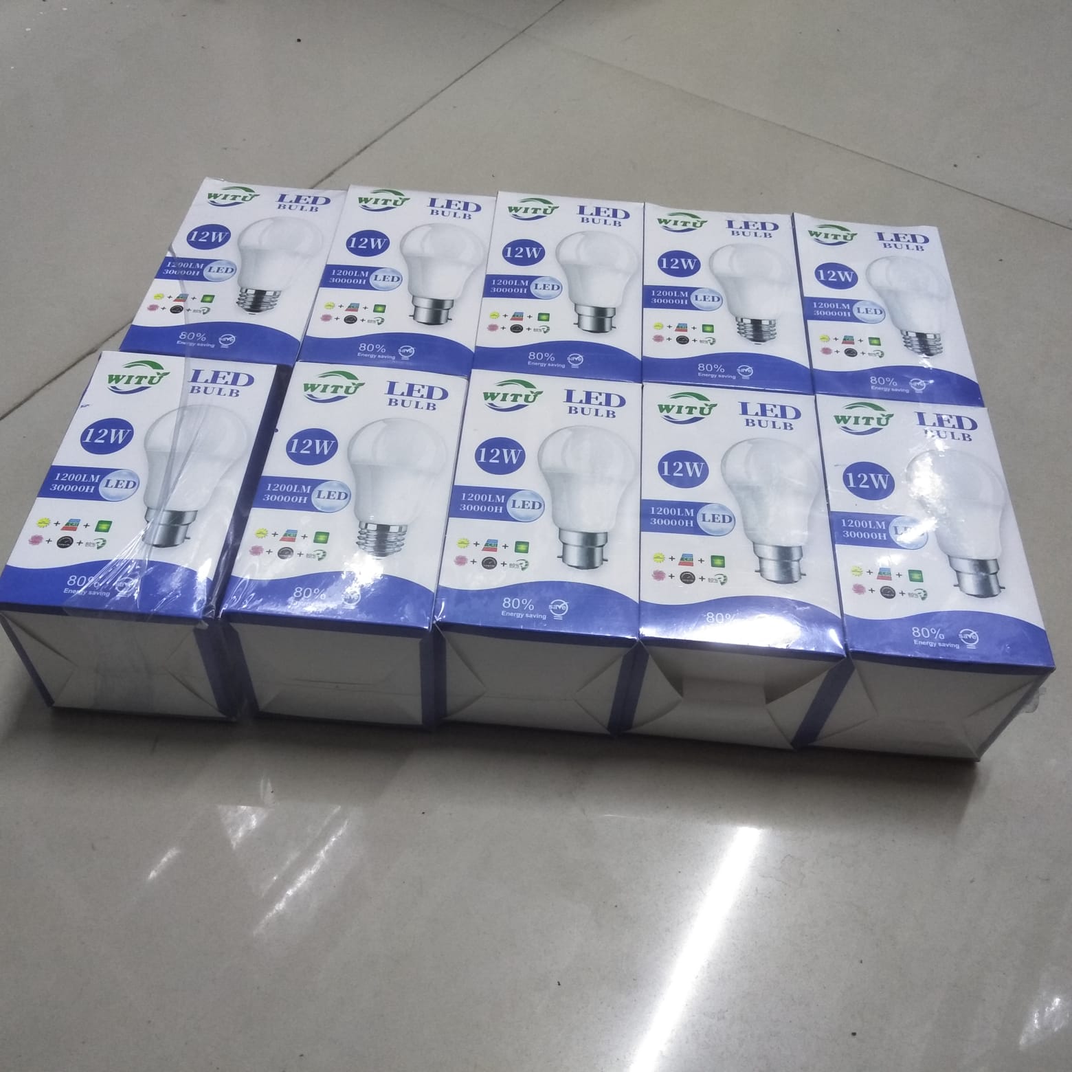 🎇A longer life span🎇12W WITU LED Energy Saving Bulb- 5pc🎇Energy Efficient. LED lights are up to 80% more efficient than traditional lighting such as fluorescent and incandescent lights. 95% of the