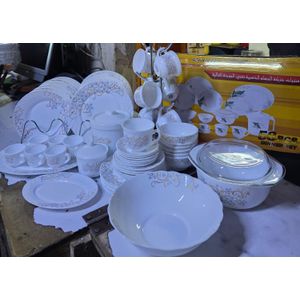 OFFER🔥OFFER🔥perfect choice🥏Sundabest 58pcs dinner set ware📍great dinnerset 58 Pcs ceramic dinner set6 PCs side plates6 PCs dinner plates6 PCs soup bowls 6 PCmugs beautiful and luxurious dinner set