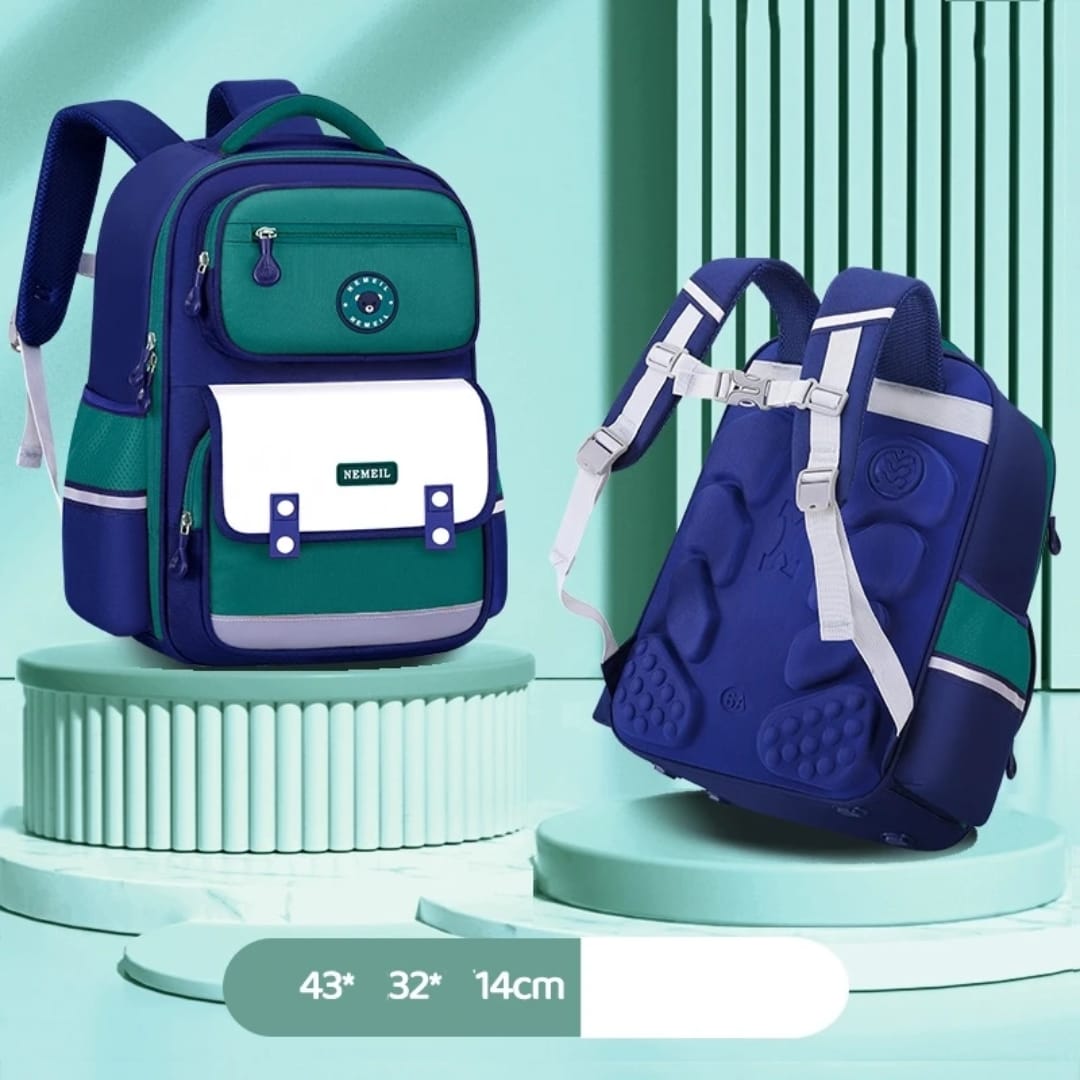 ‼️NEW IN ‼️Heavy capacity  school bag*
▪️ Type: Back pack
▪️ Material: Oxford
▪️ Closure: zipper
▪️ Suitable for grade 1-4‼️