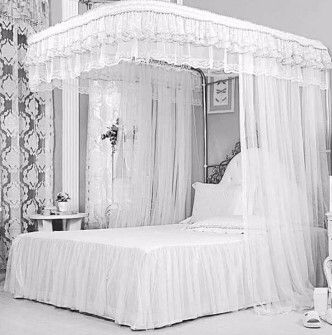 🎀REDUCED PRICE🎊2 STAND MOSQUITO NET WITH 2 SLIDING RAILS SIZE 4*6 / 5*6 / 6*6 😶‍🌫️comes with metallic stands and which makes your bedroom look pretty , unique and organized. It is durable, easy to