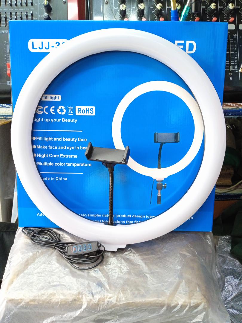 14" Ring light + 2.1M Tripod stand+ Lavalier microphone