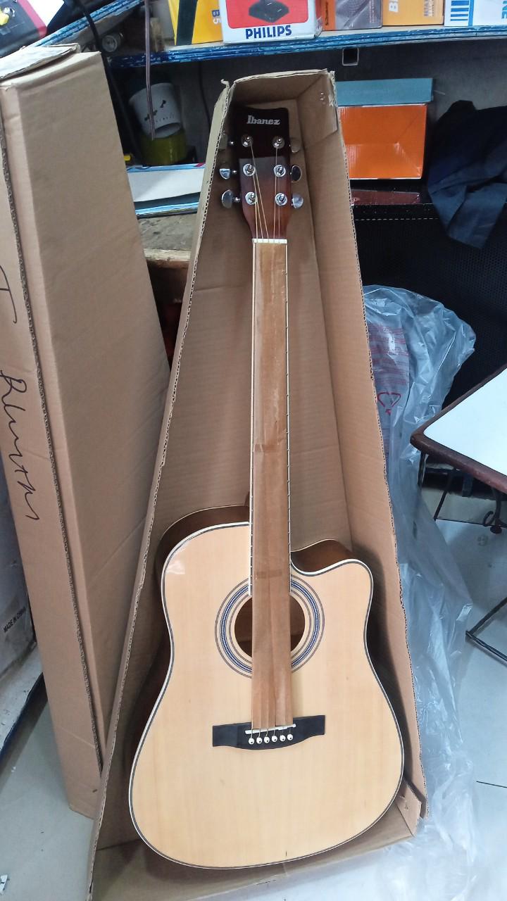Ibanez Semi-Acoustic Guitar (40")with classic digital turner+ bag + strap