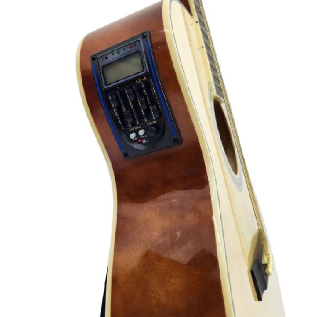 Ibanez Semi-Acoustic Guitar (40")with classic digital turner+ bag + strap