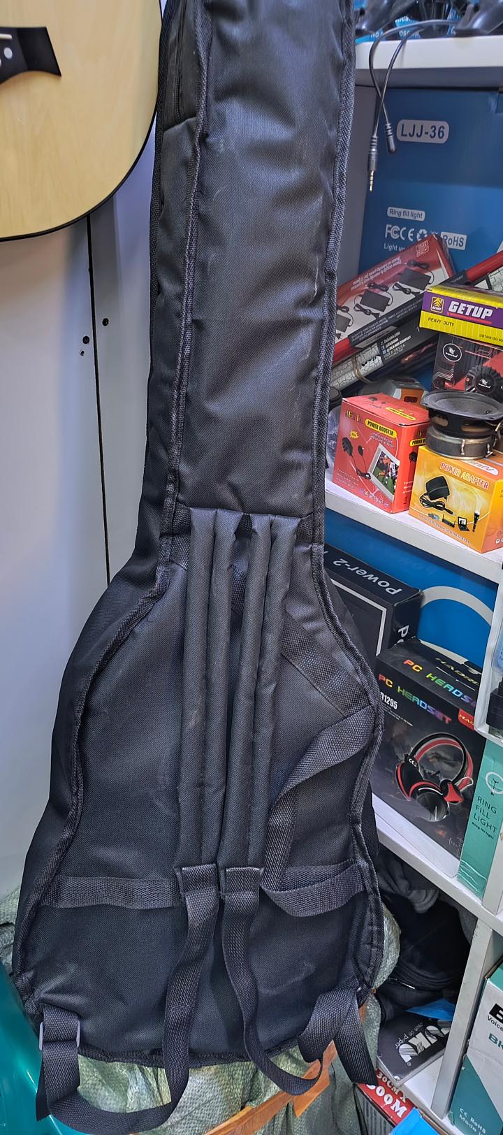 Custom Made Electric padded Bag + guitar shoulder strap + Guitar pick