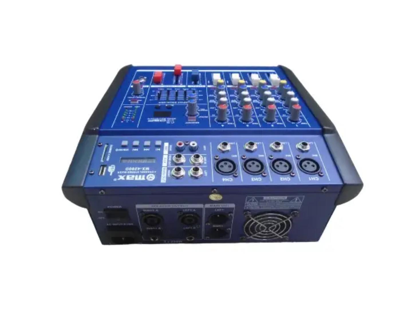 Max 4ch powered mixer