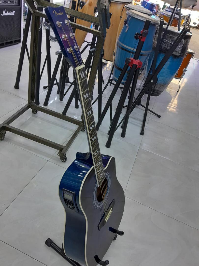 Professional Full 41" Semi-acoustic Guitar with a digital turner plus shoulder strap