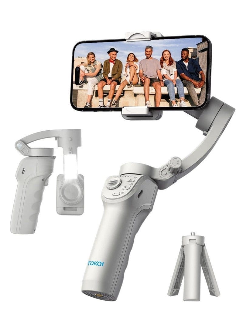 imbal Stabilizer for Smartphones, 3-Axis Phone Gimbal, Intelligent Gimbals with Face/Object Tracking, Portable and Foldable, Vlogging Stabilizer for Android and iPhone , YouTube TikTok