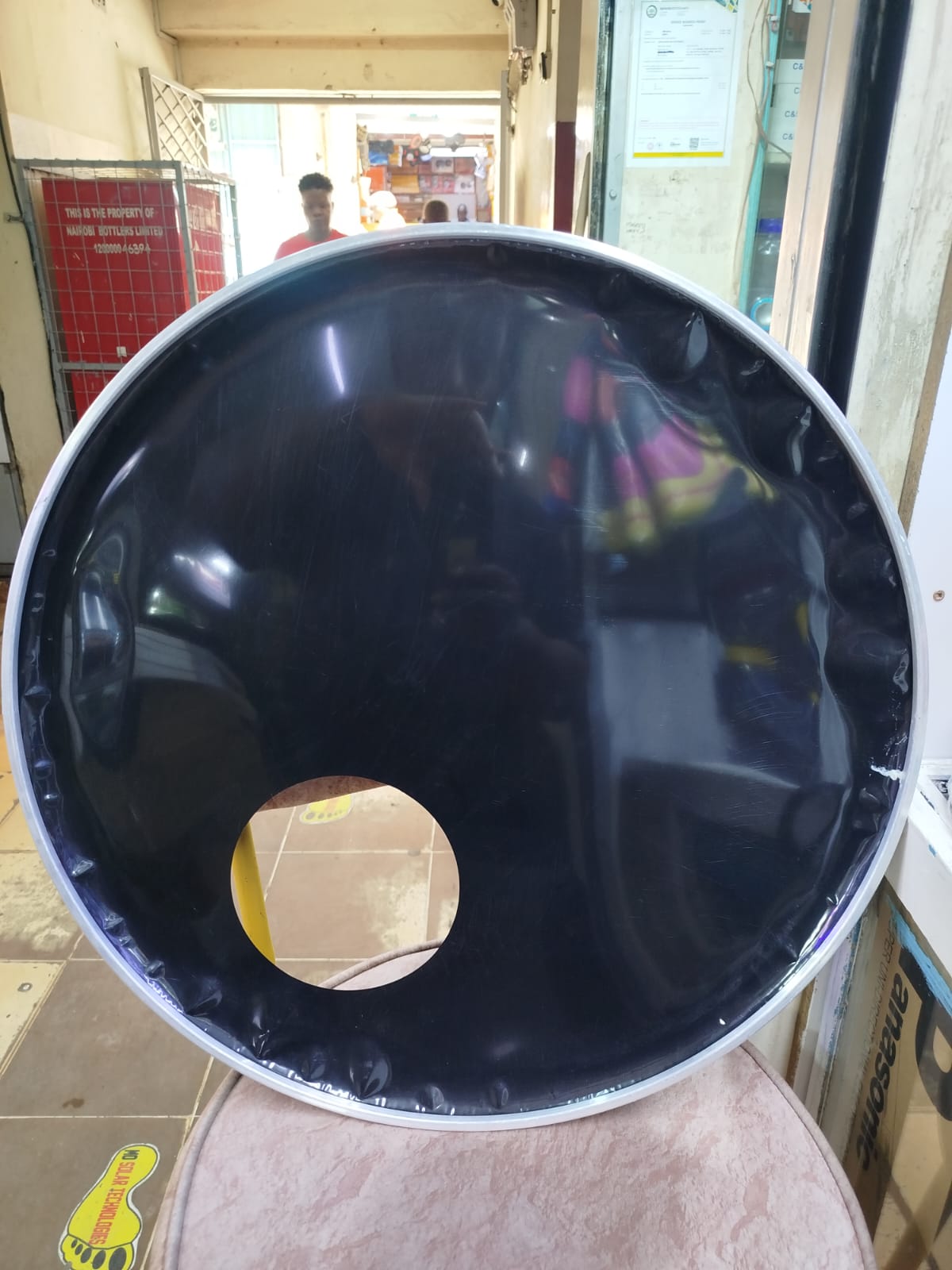 Tama Resonant Bass Drum Head 22 Inch with Microphone hole, Perfect for Recording & Live Performance