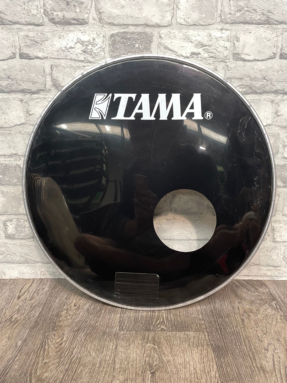 Tama Resonant Bass Drum Head 22 Inch with Microphone hole, Perfect for Recording & Live Performance