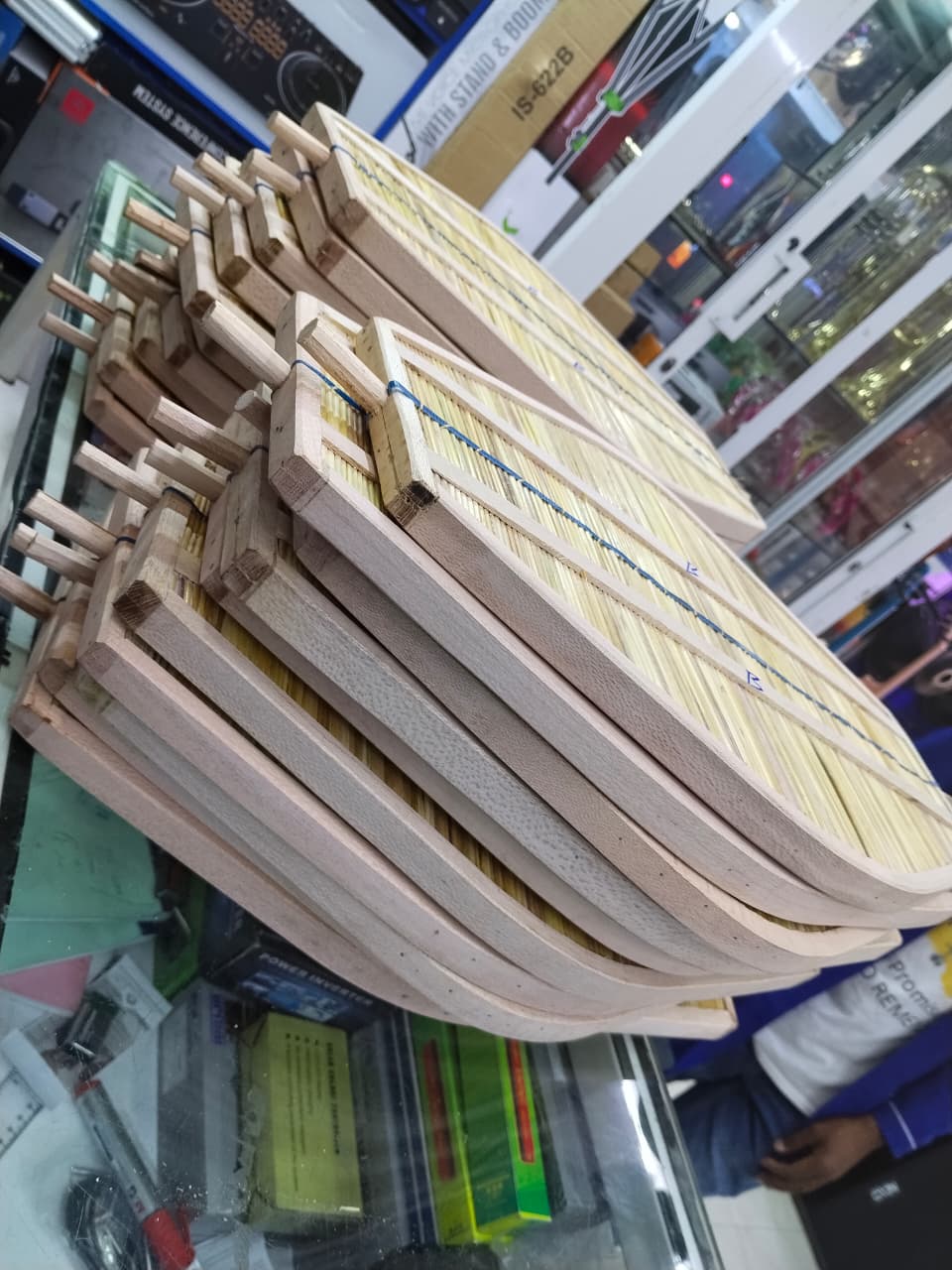 Large Oval Kayamba, Custom-made African Music Instrument