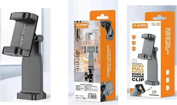 Universal Cell Phone Tripod Mount Adapter Smartphone Holder Mount Clip