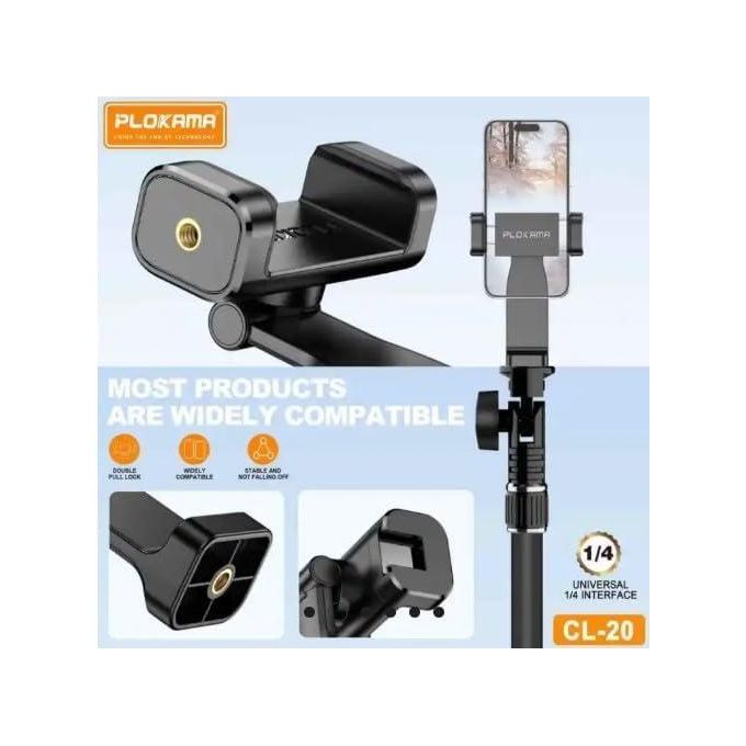 Universal Cell Phone Tripod Mount Adapter Smartphone Holder Mount Clip