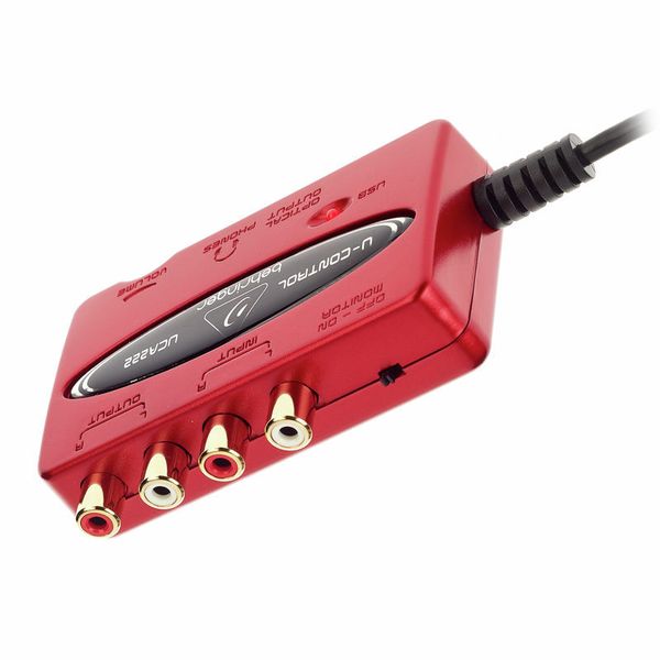 BEHRINGER UCA222 USB audio interface/sound card designed to provide audio input and output capabilities for your computer