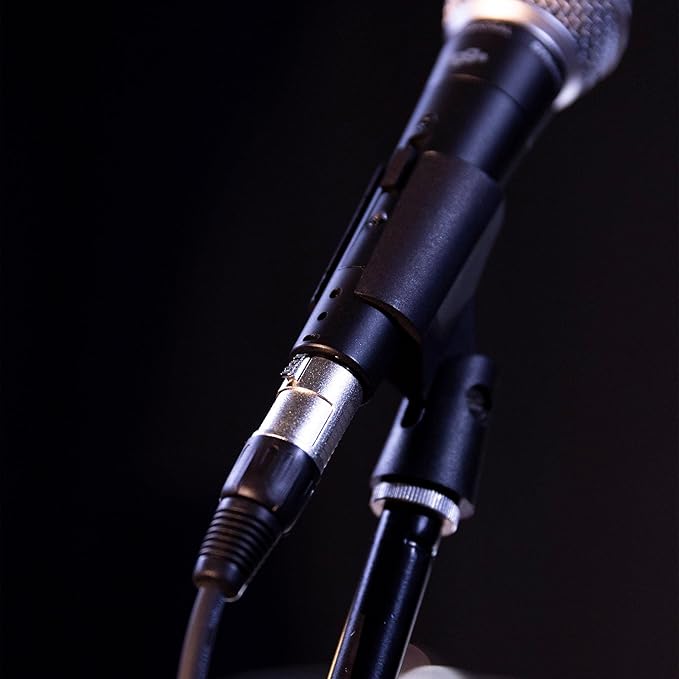 6.35mm Jack to XLR Cable 3-Pin Microphone Cable 8 Meter (26.2 Feet) Male to Female Audio Cord Handheld Design Compatible with Mic, Guitar,Microphone Black, 1 Pc Pack