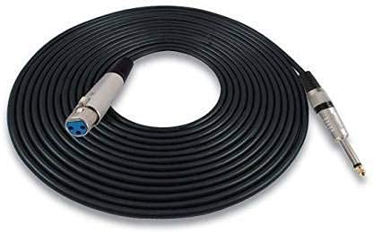 6.35mm Jack to XLR Cable 3-Pin Microphone Cable 8 Meter (26.2 Feet) Male to Female Audio Cord Handheld Design Compatible with Mic, Guitar,Microphone Black, 1 Pc Pack