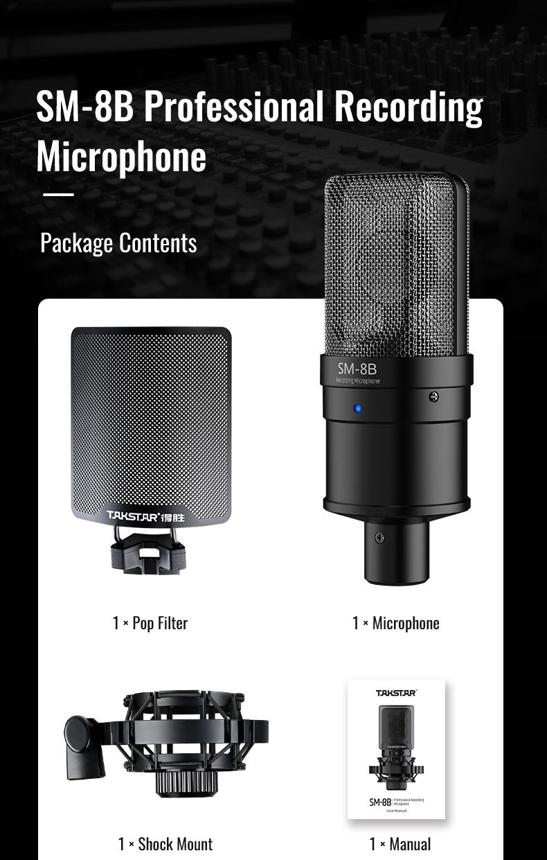 SM-8B(2nd Gen) Professional Recording Microphone