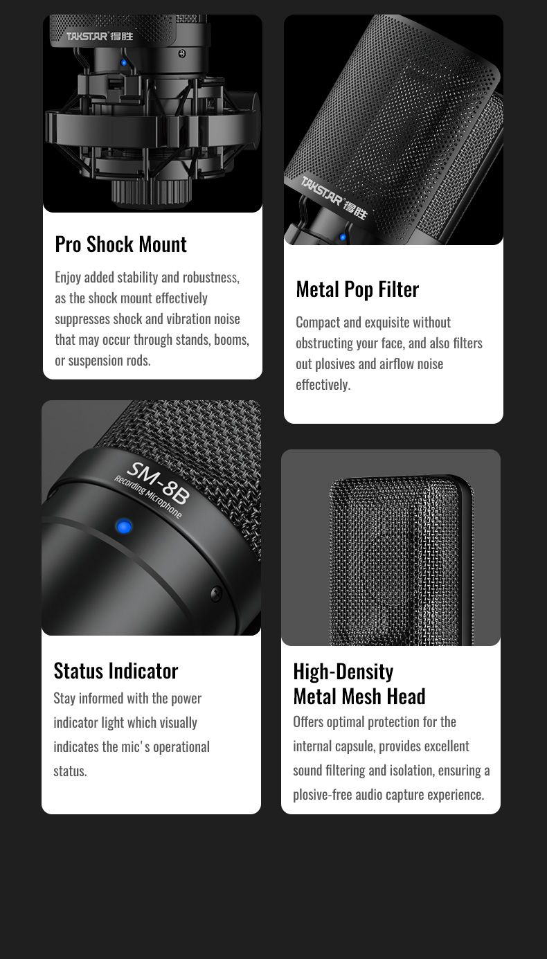 SM-8B(2nd Gen) Professional Recording Microphone