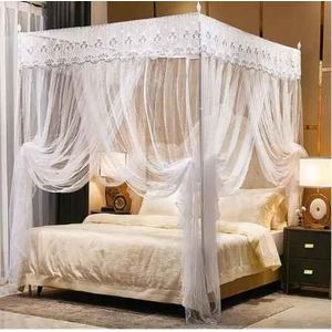 4 stand net mosquito net 
✨4x6, 5x6,6x6 
▪️Pink, purple, cream and white 
☀️All sizes,all colours same price