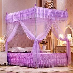 4 stand net mosquito net 
✨4x6, 5x6,6x6 
▪️Pink, purple, cream and white 
☀️All sizes,all colours same price