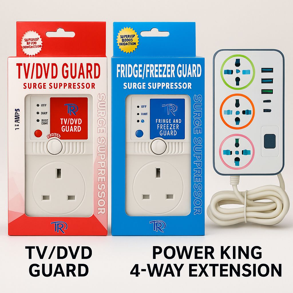 💞💞TV Guard and Fridge Guard plus 4 ways extension with 3 USB port and one type c slot as gift 🥰🥰