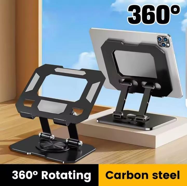 360° Rotatable Tablet Stand Adjustable Foldable Desktop Stand Holder Compatible For 4.7-12 Inch Ipad Pro/Air/Min Laptop Tablet