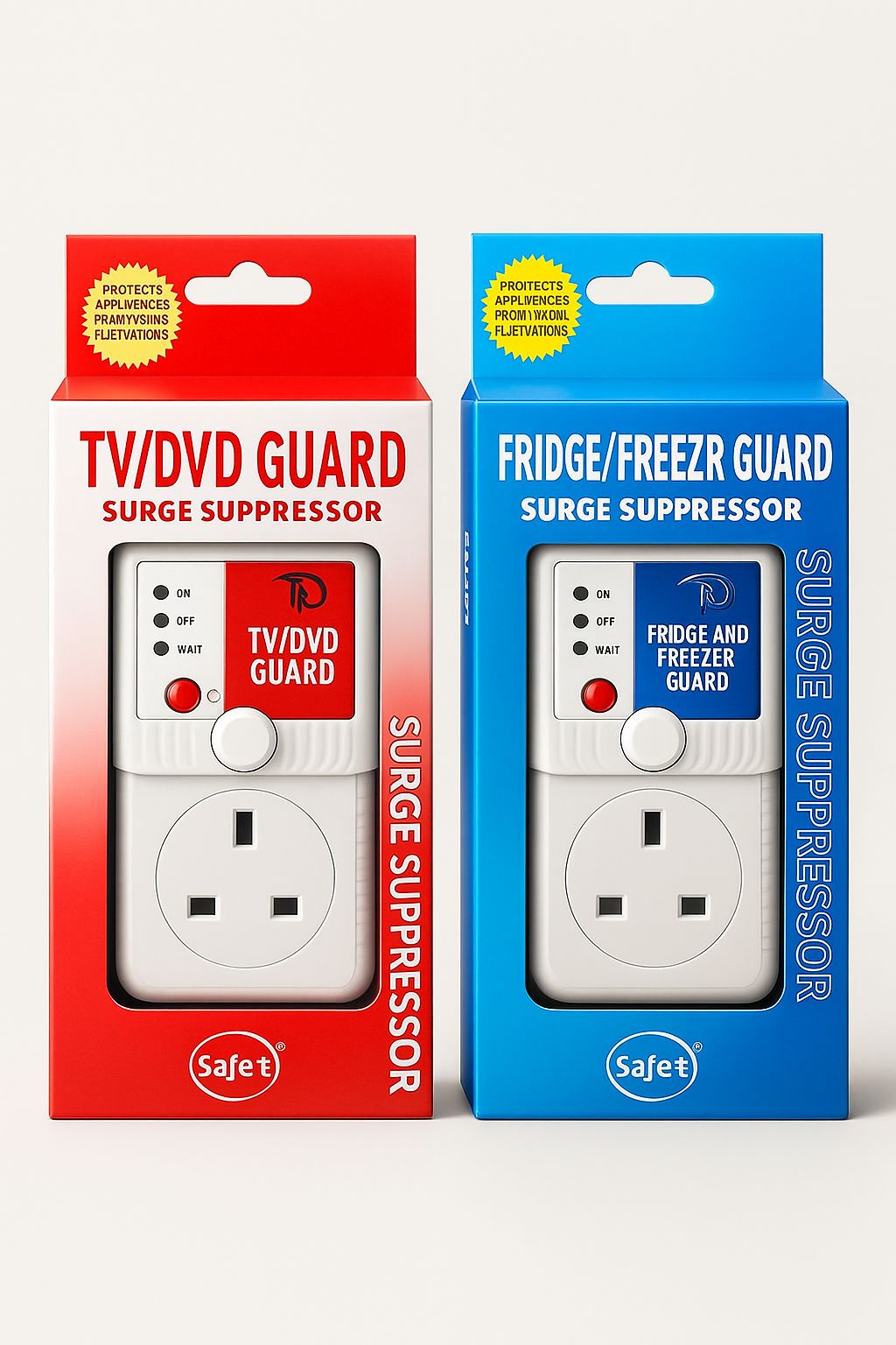 2-in-1 Surge Protector Set – TV/DVD & Fridge/Freezer Guard (13 Amps)
Protect your electronics. Avoid power surge damage — smart, simple, safe.