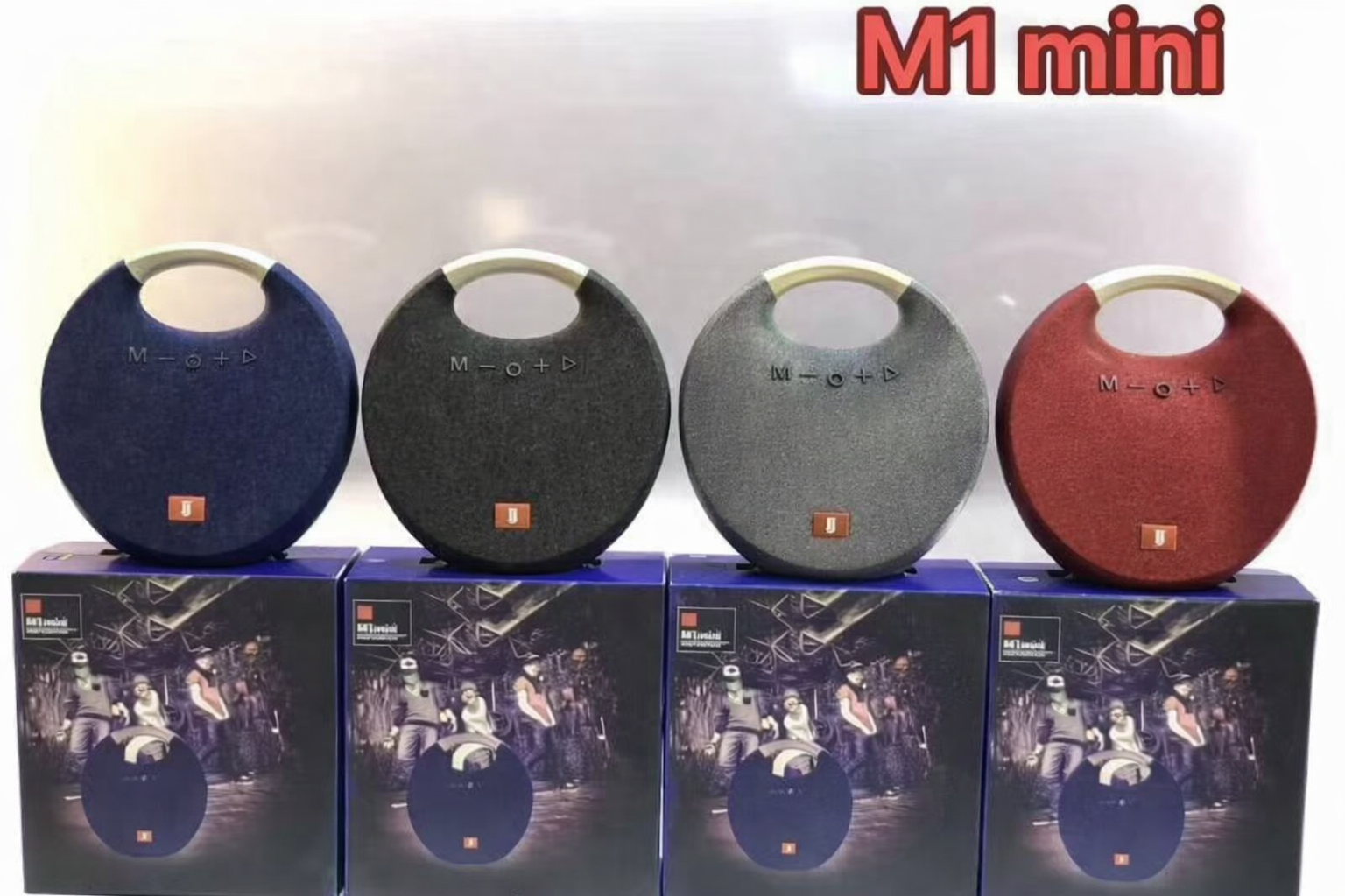 Compact M1 Mini Bluetooth speaker with clear sound, strong bass, wireless connectivity, and long-lasting battery—perfect for home or travel.