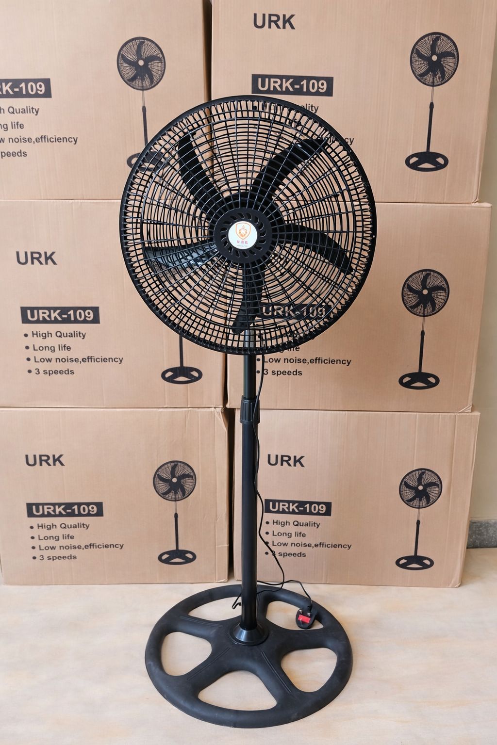 ❄️ URK-109 Standing Fan | Powerful Airflow • Low Noise • Durable Design