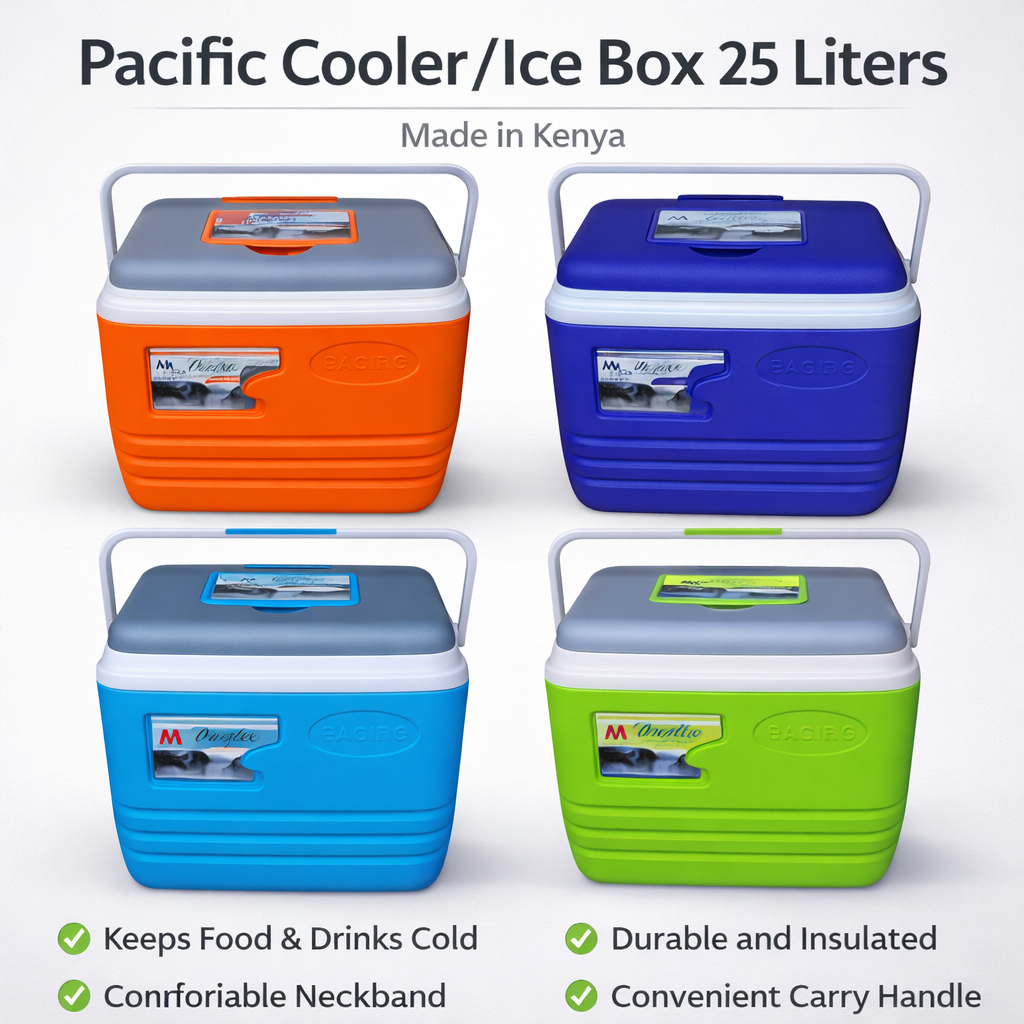 🔥🔥 Pacific Cooler/Ice box 25Ltrs Now Available Per Piece.
⏺️ Keeps food and drinks cold for more than 12Hours .
⏺️ Tough, impact for resistant exterior.
⏺️Swing handle for easy liftin